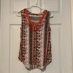 Francesca’s Women’s Medium Patterned Tank Top
